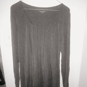 Eileen Fisher Women's M Grey Tunic Top